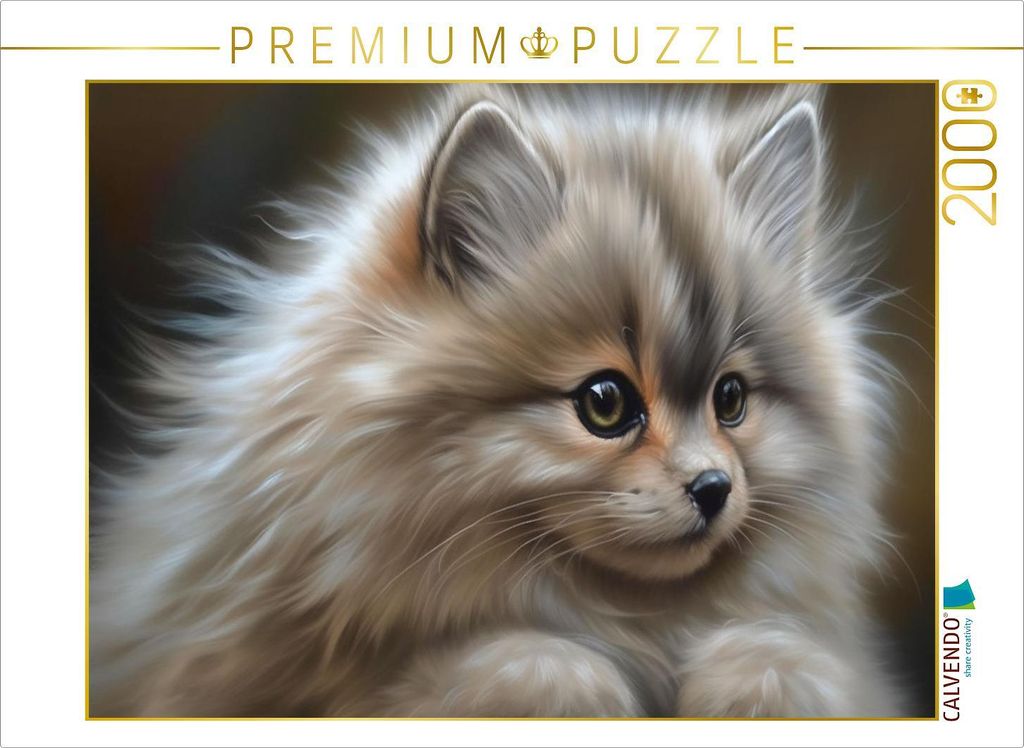 CALVENDO Puzzle Ein Motiv aus dem Kalender Zauberhafte Fluffies | 2000 Teile Lege-Größe 90x67cm Foto-Puzzle für glückliche Stunden