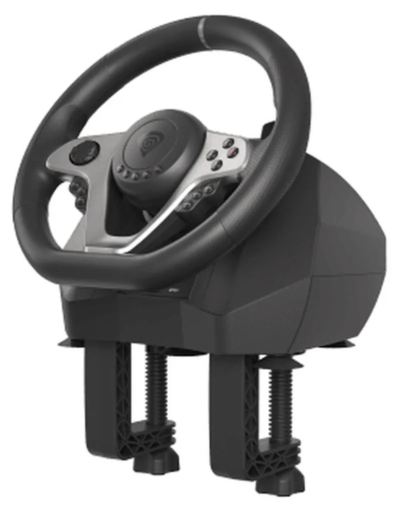 Volant de Simulation Automobile Natec Seaborg 400 Idéal pour Setup Gaming - 14