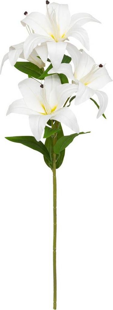 Künstlicher 4er-stängel lilien "jago" weiß h80cm - Atmosphera créateur d'intérieur