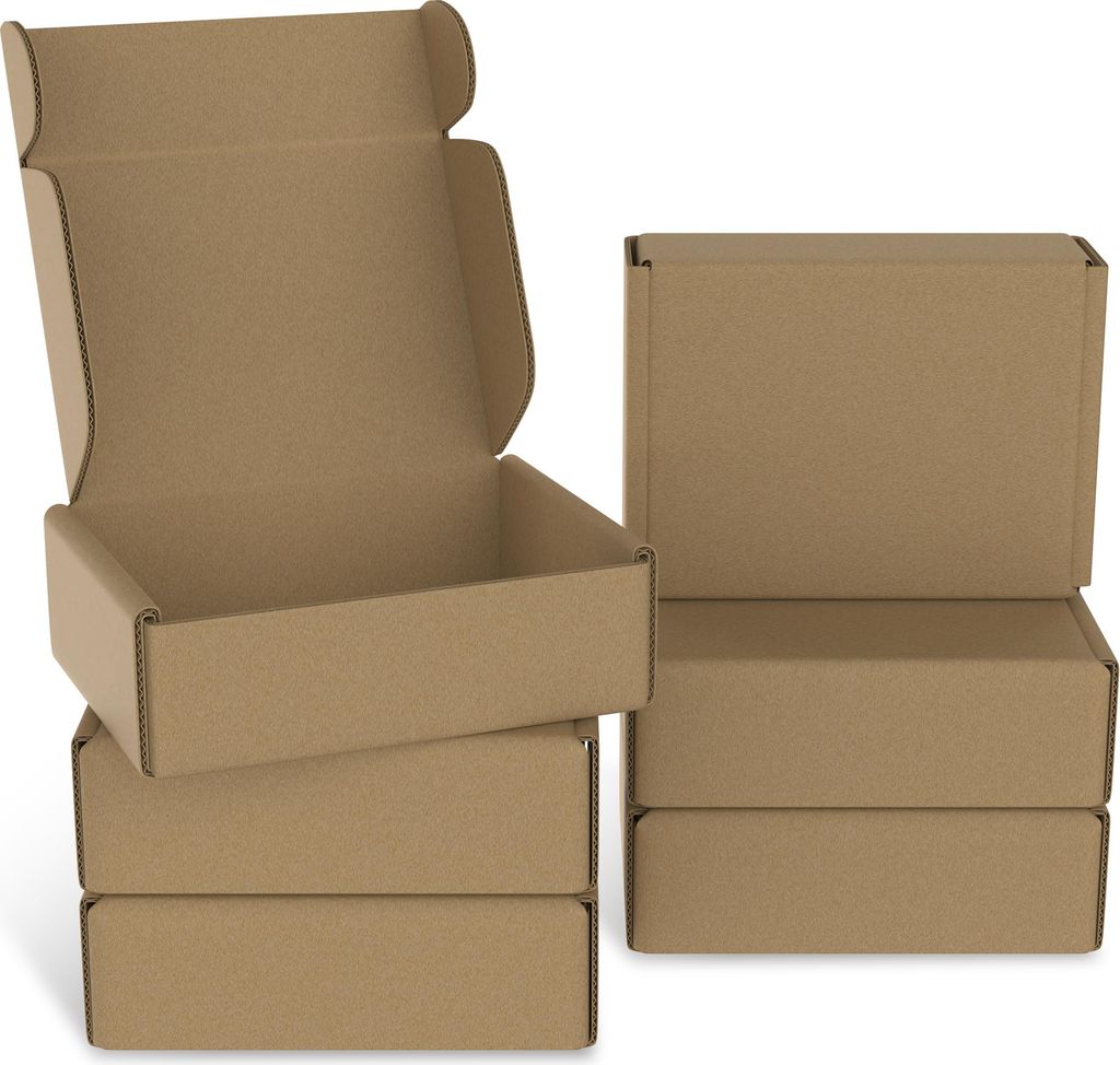 XINZI 20x obalové krabice hnedé 15x10x4cm - skladacie Obrázok produktu 