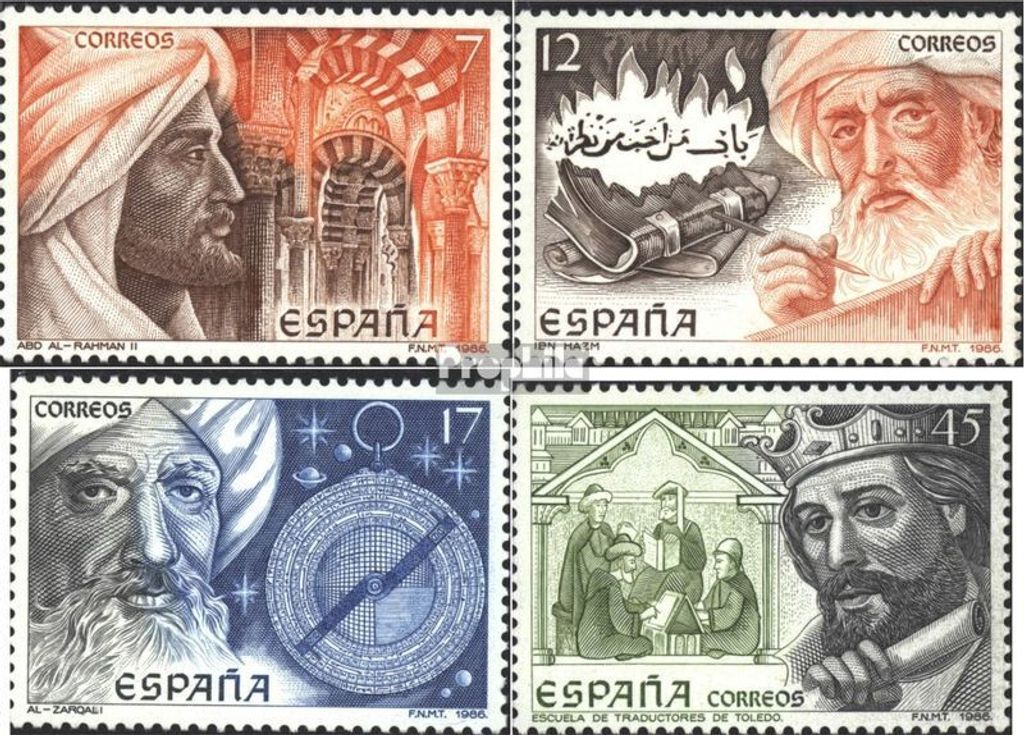 Briefmarken Spanien 1986 Mi 2752-2755 (kompl.Ausg.) postfrisch Kulturerbe
