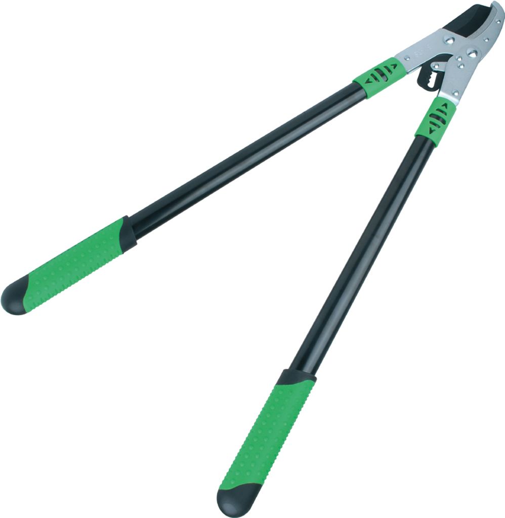 BRÜDER MANNESMANN Amboss-Astschere mit Ratsche (L) 737 mm schwarz / grün