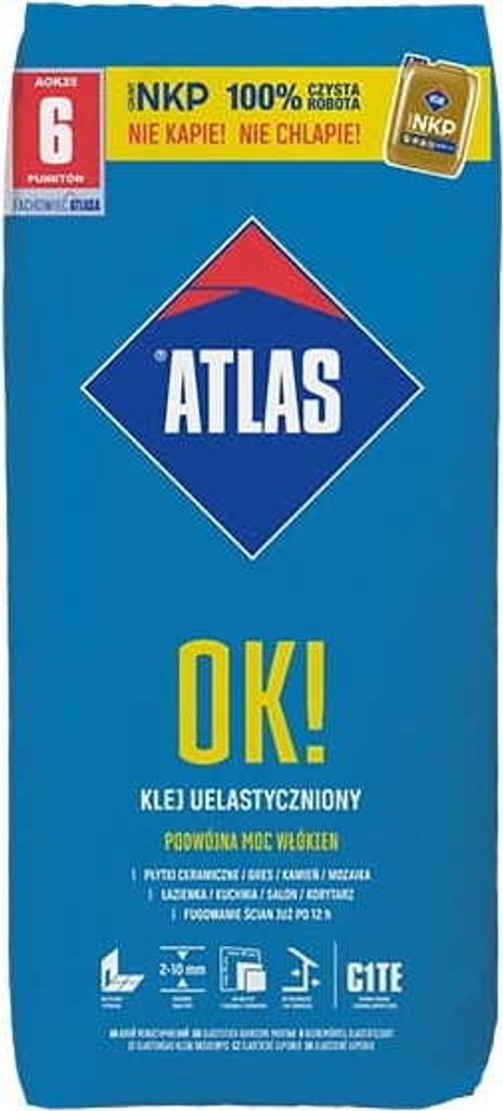 ATLAS 25 kg flexibler Fliesenkleber Produktbild 