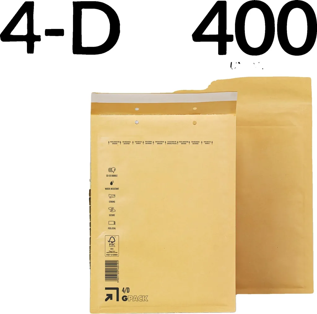 Enveloppes à bulles écologiques 200x275mm Protection Haute Résistance