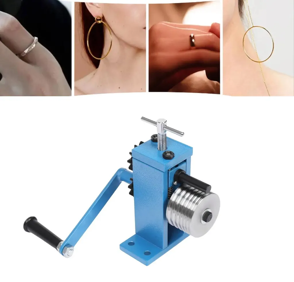 Machine à cintrer les bijoux manuelle bleue avec 6 matrices de 1 à 6 mm - 2