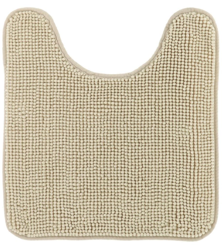 TENDANCE Badmat, WC-mat met uitsparing, 45 x 50 cm, beige. Productafbeelding 