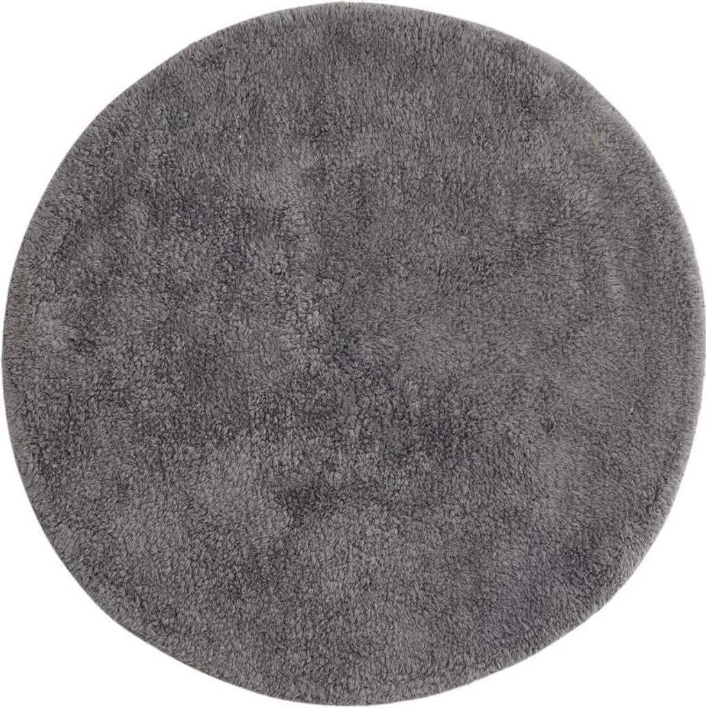 Tapis de salle de bain 60x60 gris FURNLUX Valle - Idéal pour douche et WC