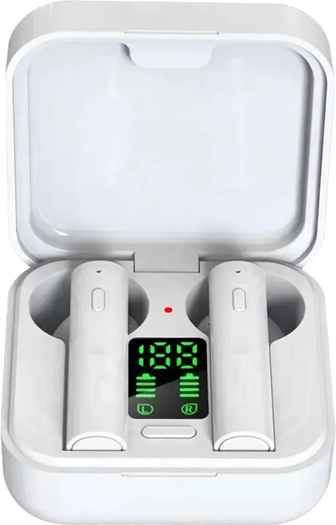 Denver TWS-62 Écouteurs Bluetooth Blancs avec Micro et Commandes Tactiles - 3