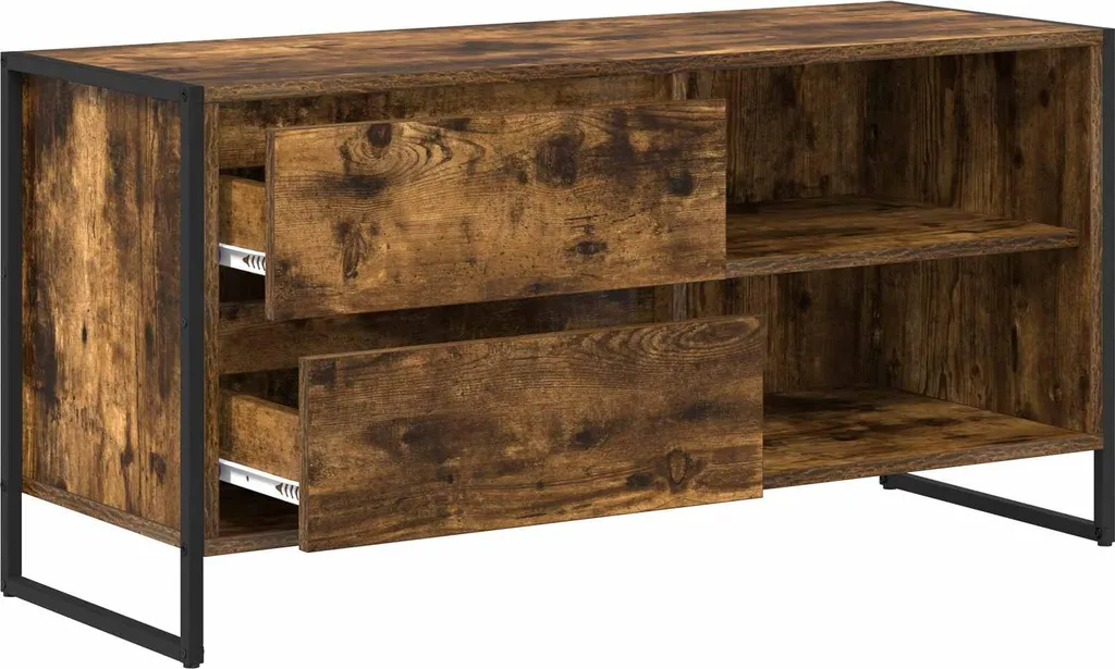 Mobile TV Moderno SYFAX Quercia Fumosa - Arredo Casa Elegante