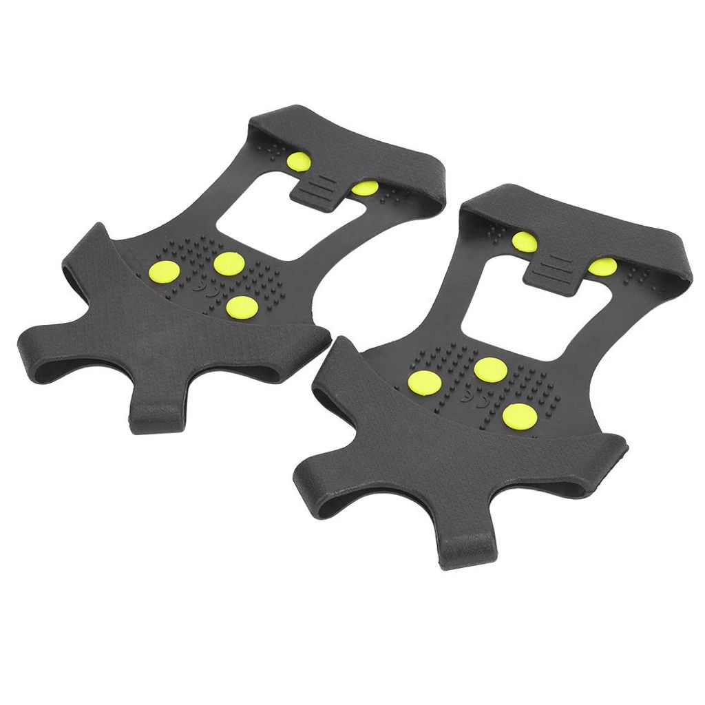 1 Paar Universal 10 Zähne Anti-Rutsch-Eis-Stollen, Schuhgriffe, Spikes, Stollen, Steigeisen zum Wandern, Klettern, M: 36–38