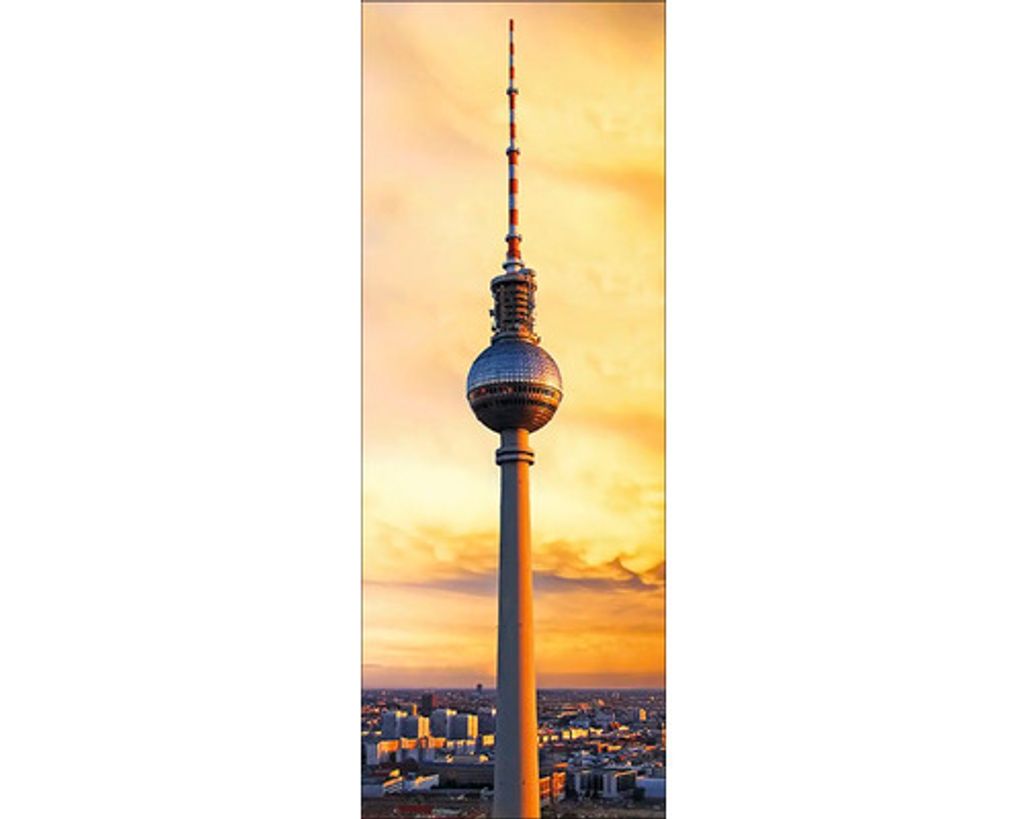 Glasbild Berlin Fernsehturm 30x80 cm