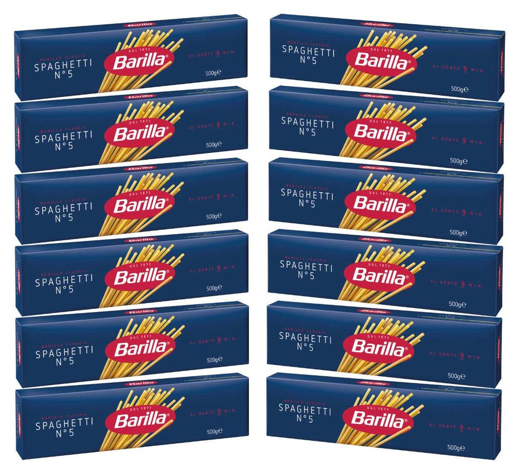 Barilla spaghetti numero 5 di grano duro Pasta 500g Immagine del prodotto 