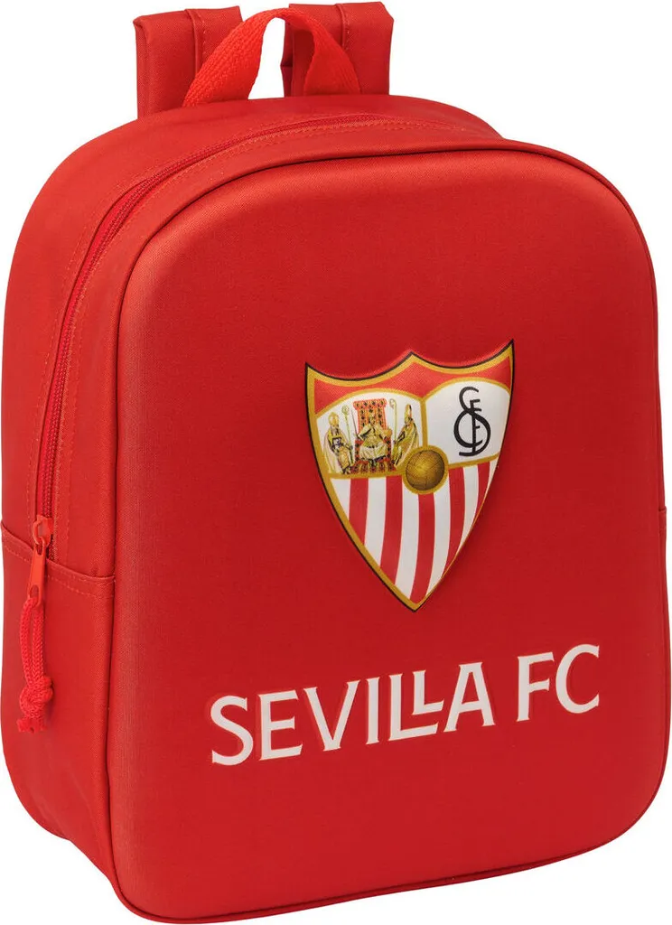 Zaino Scuola Sevilla Fútbol Club 3D 22x27x10cm - Poliestere Rinforzato
