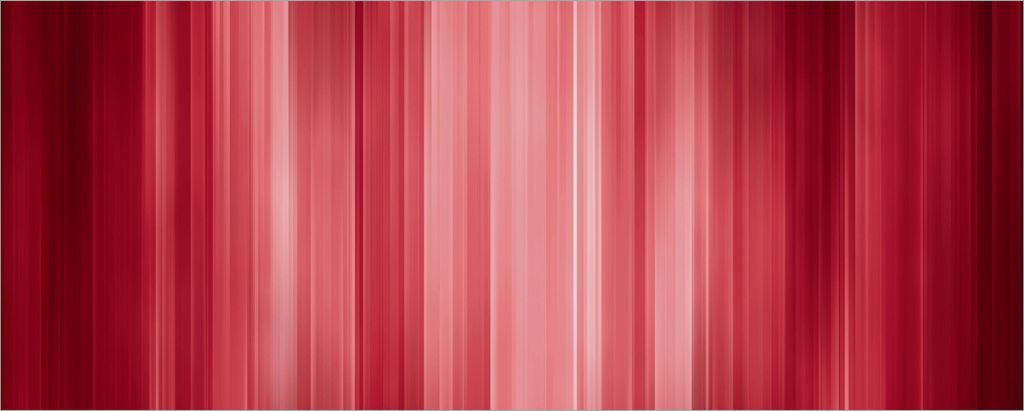 Wallario selbstklebendes Poster - Rot und schwarz gestreift - Abstraktes Streifenmuster, Größe: 50 x 125 cm