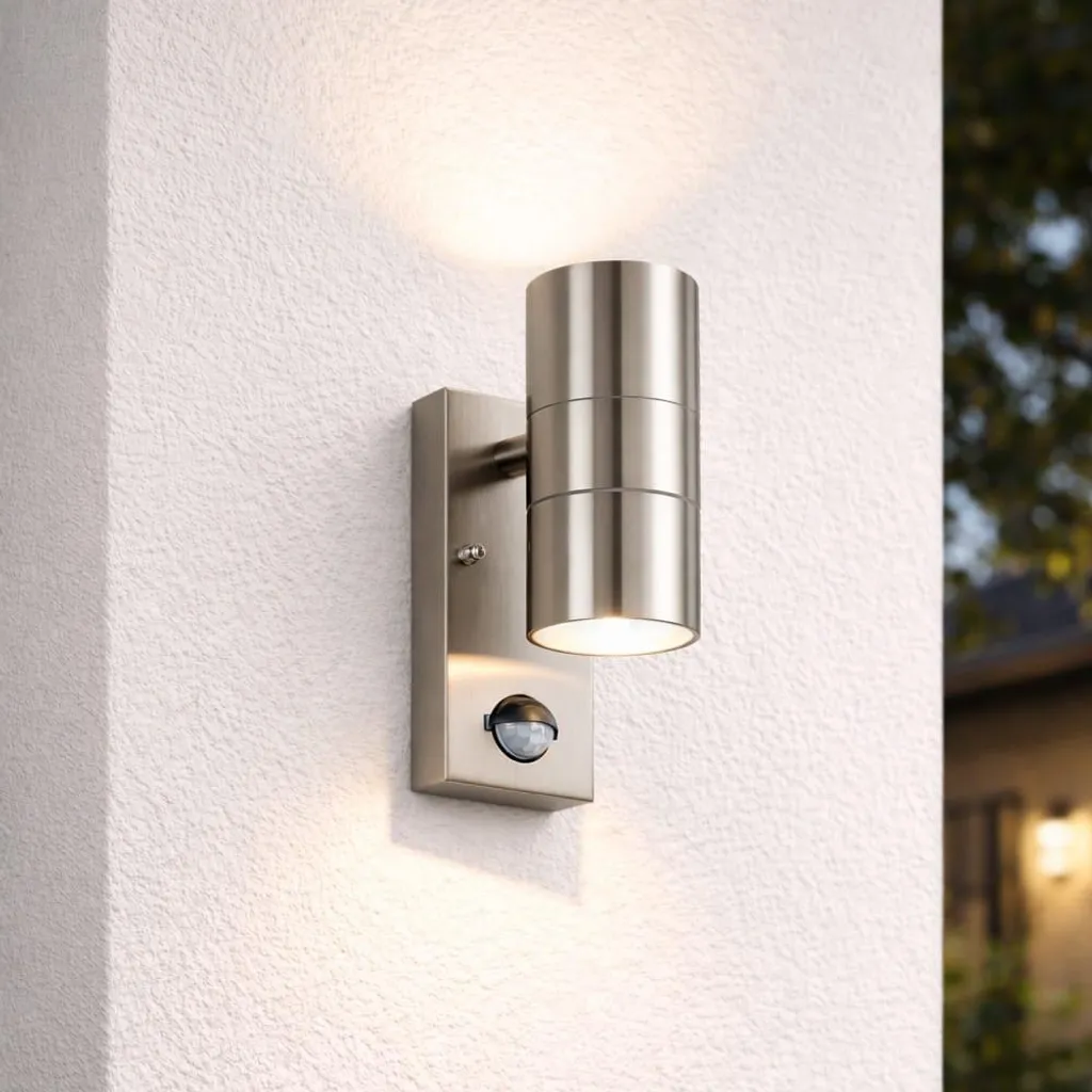 Applique LED 8W inox : finissez-en avec l'obscurité devant la porte