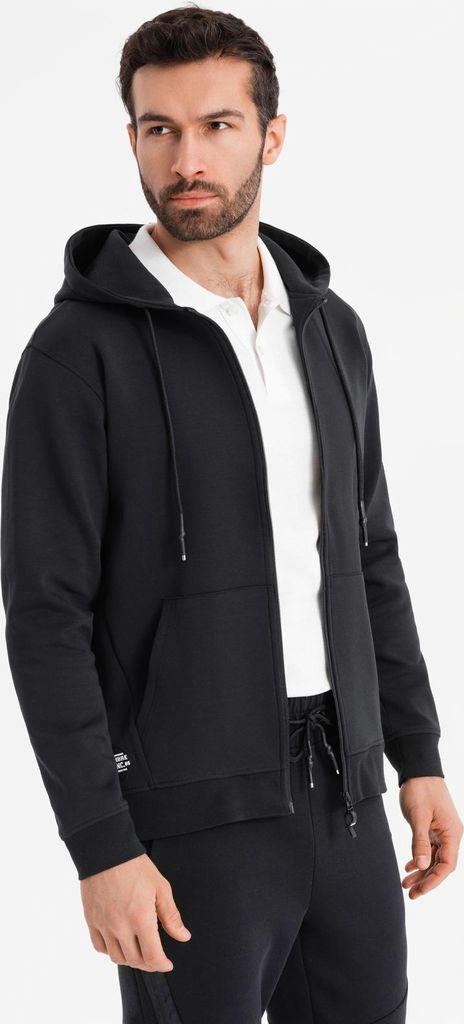 Ombre Clothing Sweatshirt mit Reißverschluss für Männer Elisara schwarz L