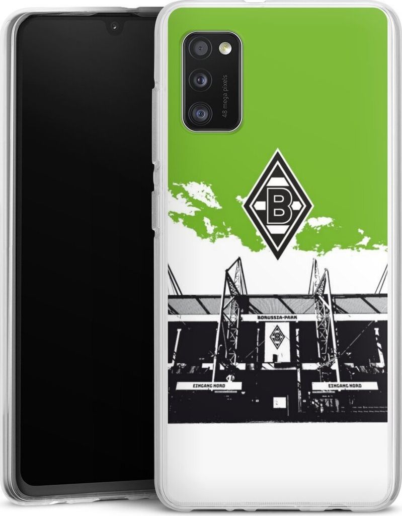DeinDesign Handyhülle für Samsung Galaxy A41 Silikon Hülle Case Smartphone Schutzhülle Borussia Mönchengladbach Fanartikel Stadion