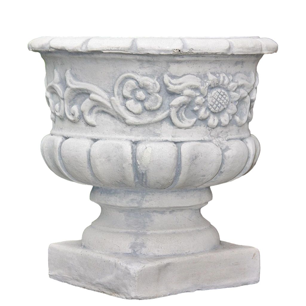 Schöne Amphore zum Bepflanzen, für den Garten zur Dekoration, aus Steinguss Neu Frostfest Witterungsbeständig, Blumentopf zur Gartengestaltung P...