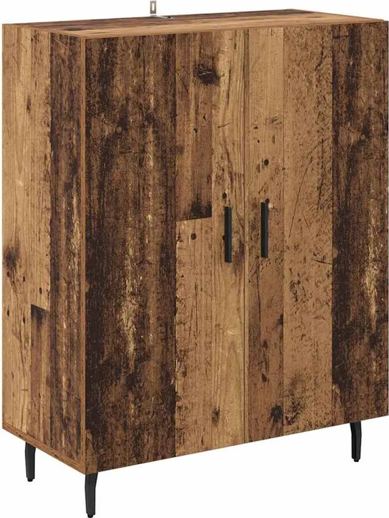 Credenza in legno di recupero 69,5 x 34 x 90 cm Materiale a base di legno