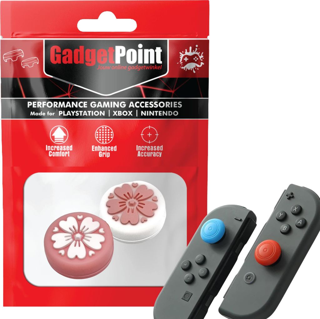 Thumbgrips - Thumb Grips voor Nintendo Switch Joy-Con Controllers - Gaming Thumbgrips - Performance Anti-Slip Thumbsticks - Bescherming Accessoires...