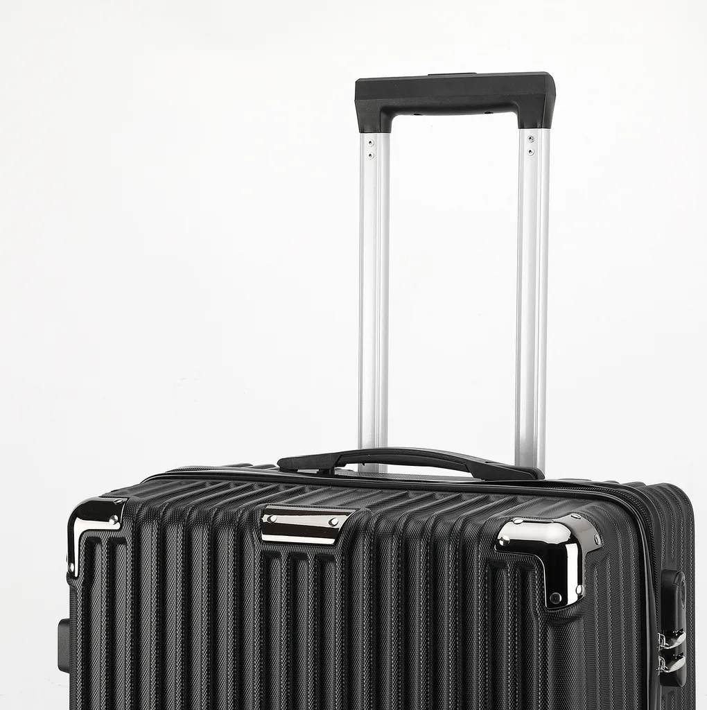 Valises à Roulettes Noir Mat avec Trolley Ajustable - Pack de 3 Formats - 4