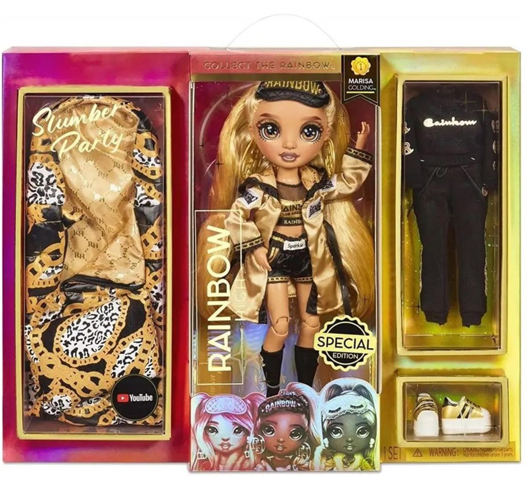 MGA Rainbow High Doll Slumber Party Marisa Golding Piżama Zdjęcie produktu 