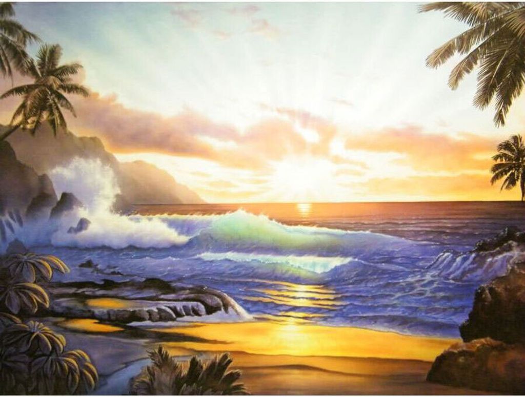 Schwarzlicht Poster | Return to Paradise | 64x90cm | Produktbild 