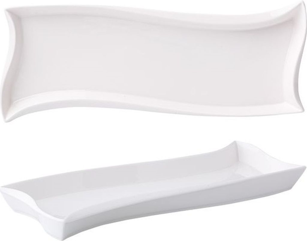 Ambition Salsa weiß Sushi Vorspeisenplatte 35x12cm