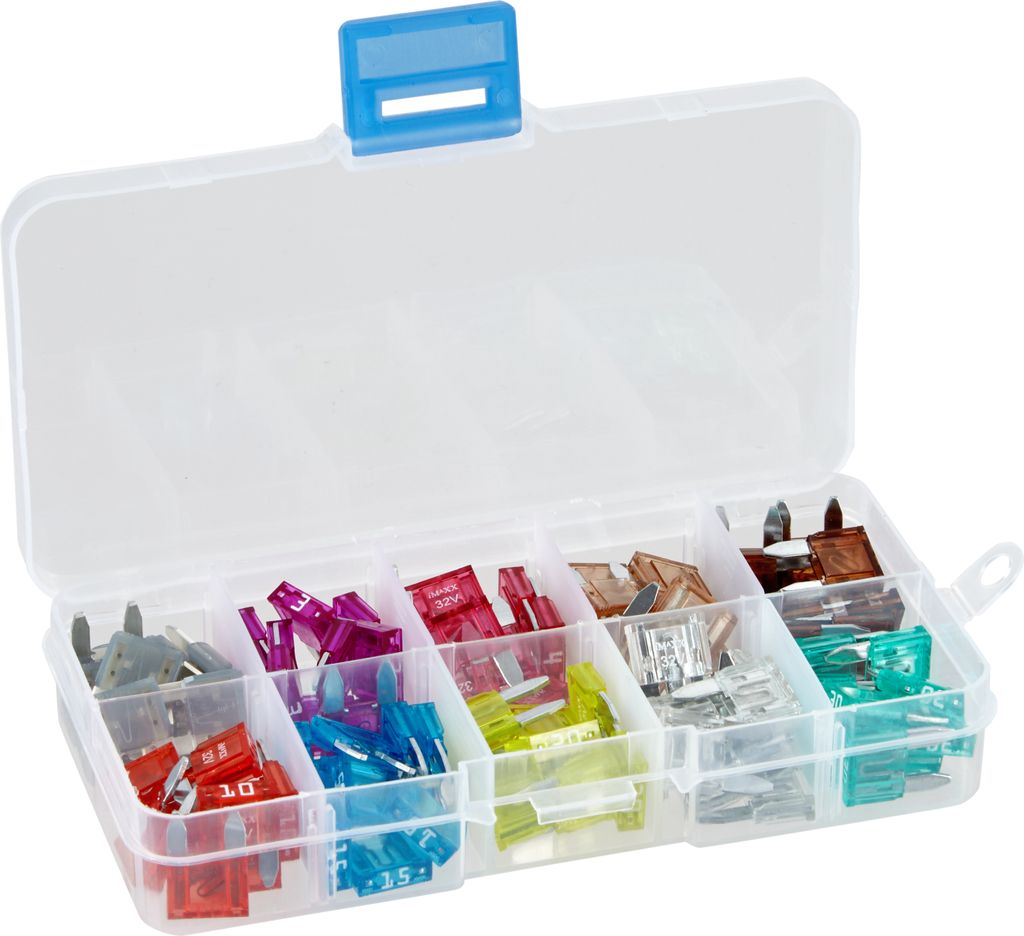 baytronic 100-teiliges Kfz-Sicherungssortiment mini inkl. Plastikbox