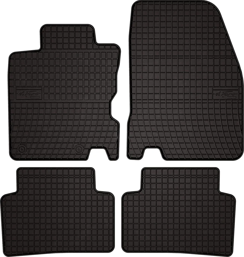 Tappetini Gomma Renault Kadjar 2015-2022 | Set 4 pz Su Misura Neri