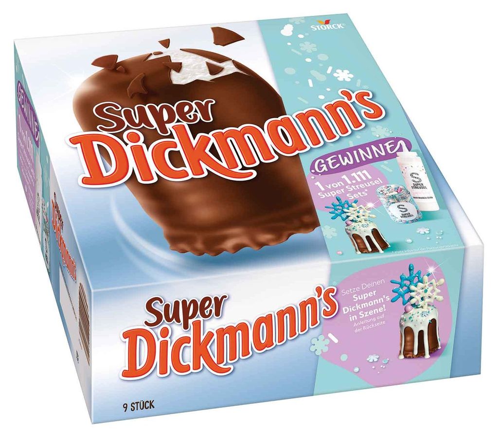 Super Dickmanns 9 biscuits mousseux au chocolat avec fond Image du produit 