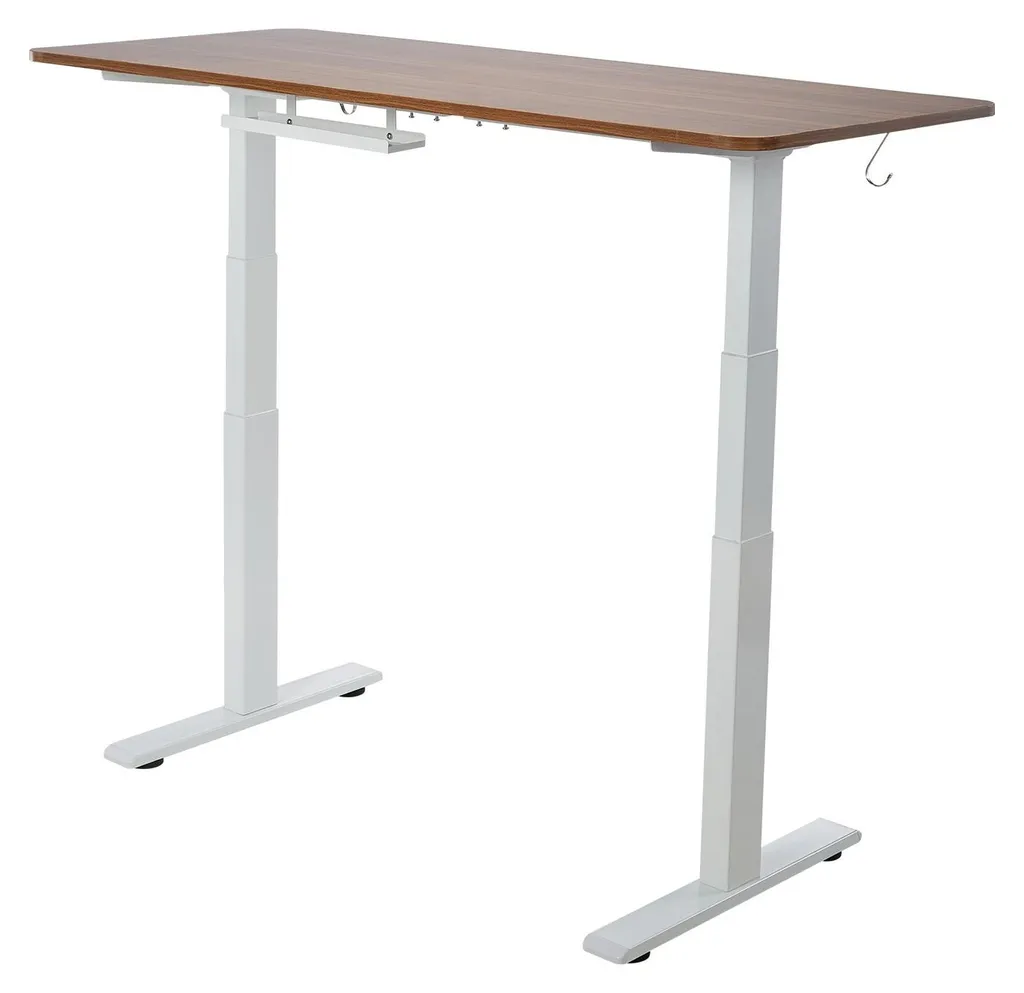 Cadre de Bureau Motorisé Blanc 3 Mémoires Hauteur avec Double Moteur