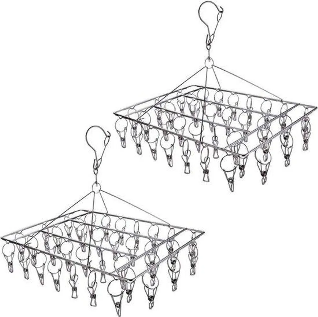 Séchoir rotatif en inox massif 66 pinces haute résistance extérieur