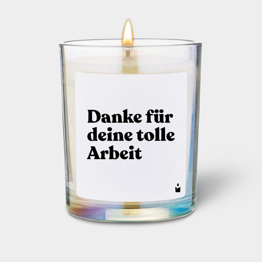 ChattyCandles Duftkerze Rainbow Flowery Danke für deine tolle Arbeit