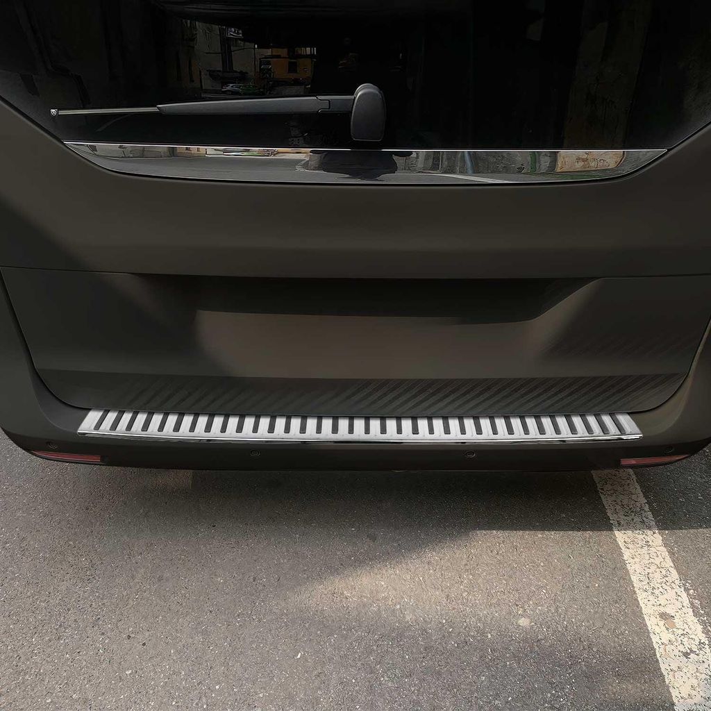 OMAC Ladekantenschutz Antirutsch für Mercedes Vito W447 2014-2023 Edelstahl Chrom