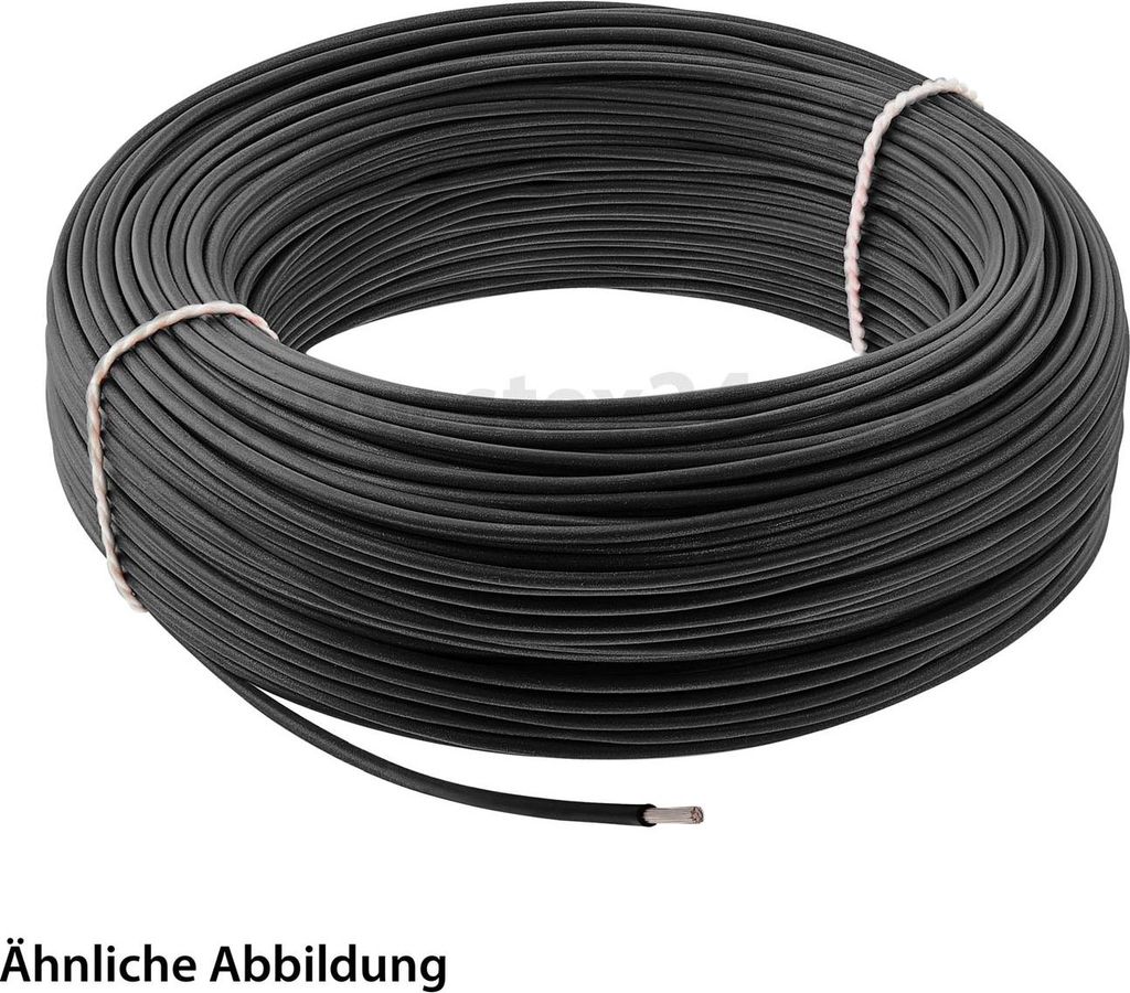LAPP SiF 1X0,75mm² BK (schwarz) Einzelader Silikon schwarz AD 2,4mm VPE 100,0 Meter Nennspannung Uo/U 300V/500V - 1