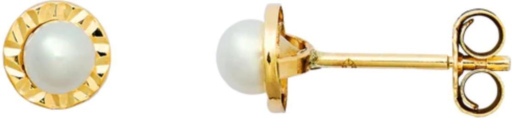 XENOX FINE Ohrstecker 585/- Gelbgold Süßwasserperle XG14K6064G
