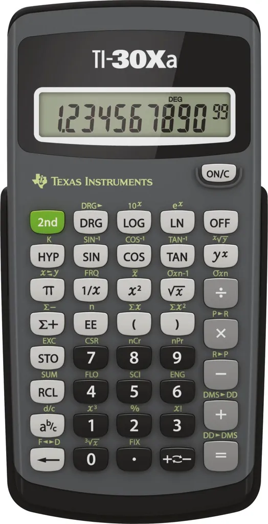 Texas Instruments TI 30Xa Calcolatrice Scientifica Batteria Inclusa