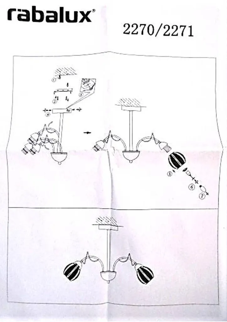 Plafonnier Joel Bronze 3x E27 - Solution Éclairage Puissant et Décoratif - 6