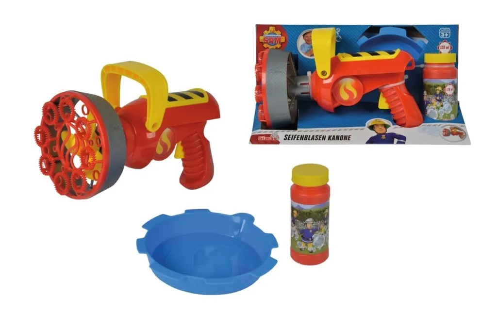 Machine à bulles de savon Pompier Sam Simba jouet extérieur pour enfant