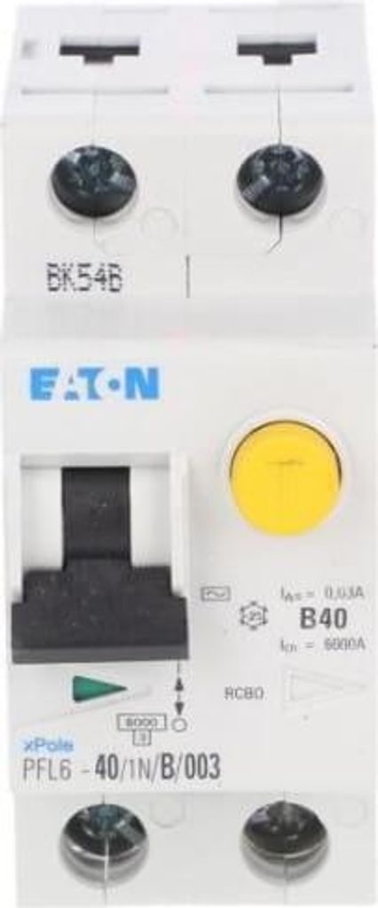 Differenzialschutzschalter 1P+N 40A 0,03A Typ AC PFL6-40/1N/B/003 286435