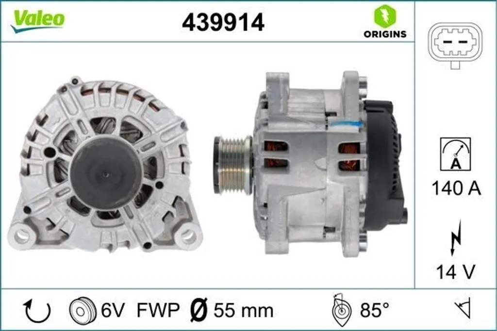 Alternateur anti-panne pour Opel Zafira Tourer et Astra J - OE 1435647