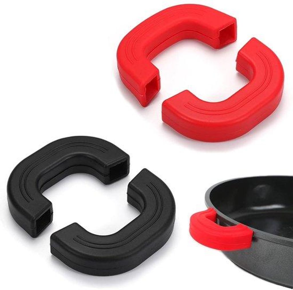 Silikon Pfannenklammern - Hitzebeständig - Für Pfannen, Backbleche, Wok, Pfannen - 4 Stück