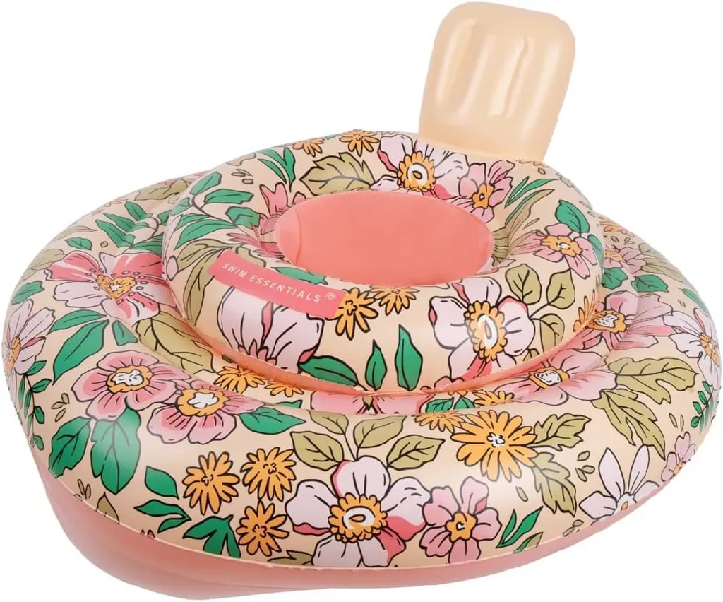 Bouée bébé fleur 69 cm Swim Essentials : idéale pour vos vacances