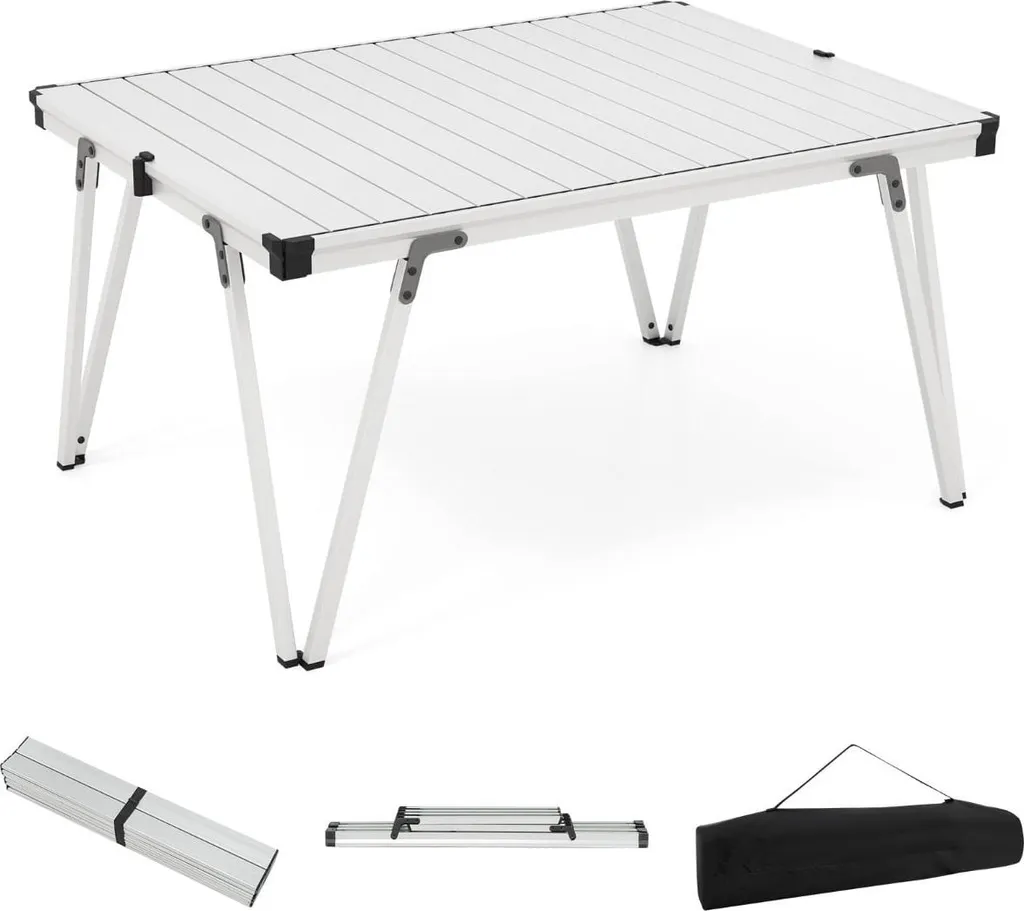 Table de Pique-Nique Pliante pour Camping et Randonnée avec Sac Inclus