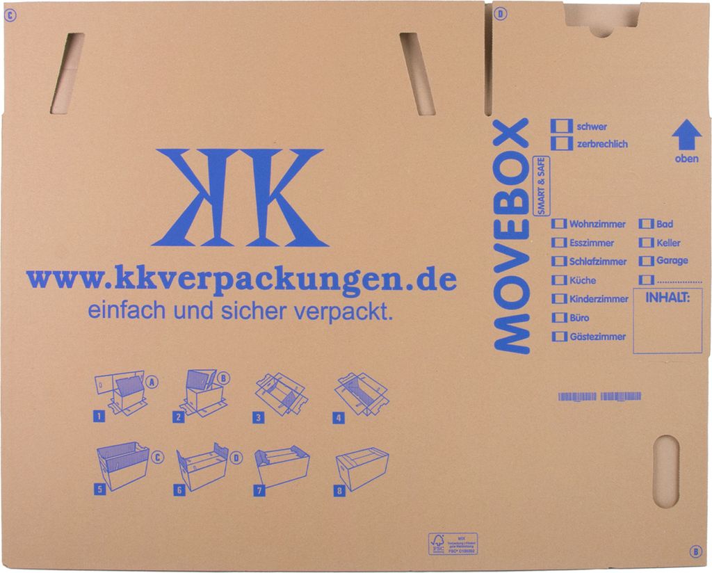 20 Umzugskartons Movebox Smart & Safe 2-wellig 30 kg Produktbild 4