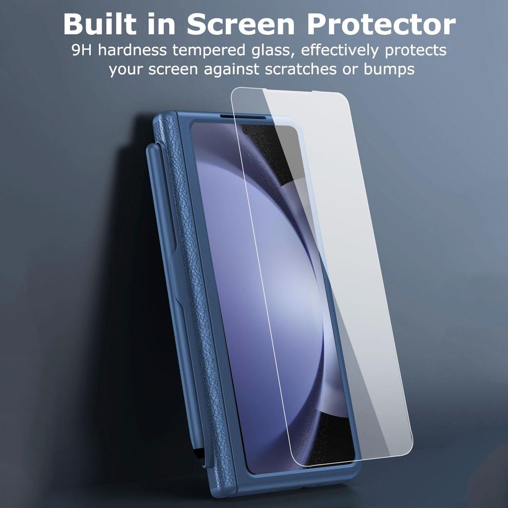 Pouzdro na Samsung Galaxy Z Fold 6 Tvrdého kožené pouzdro s Obrázek produktu 3