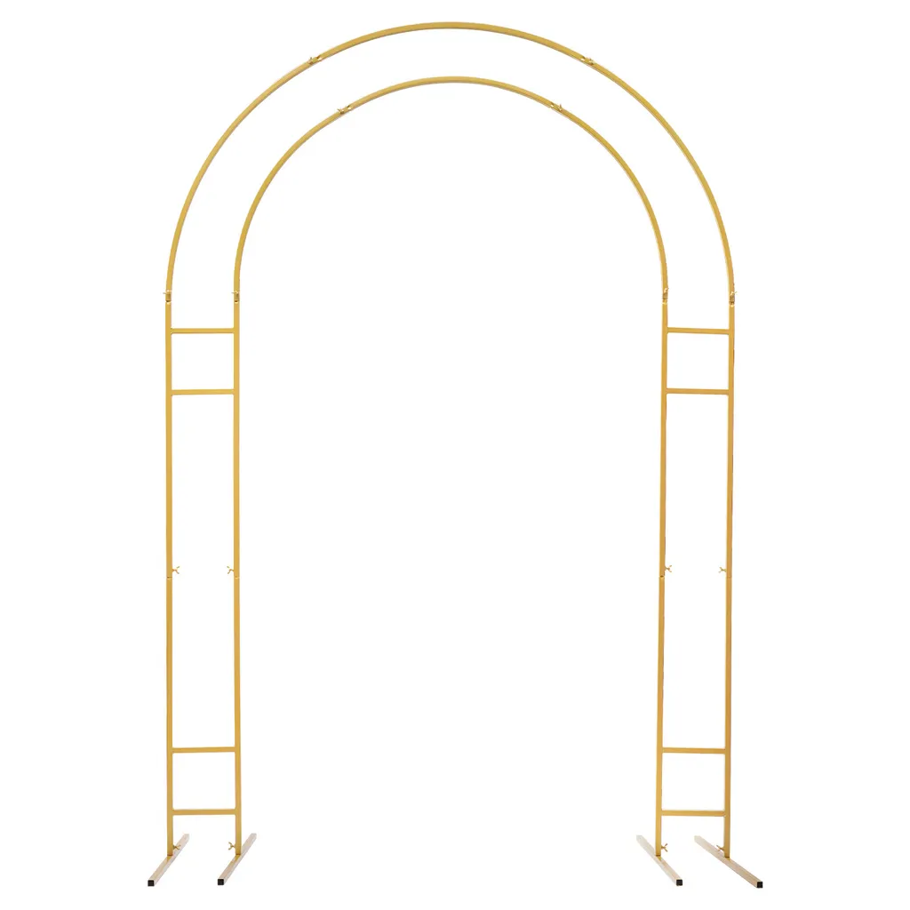 Arche rectangulaire dorée 2,2m support de ballons et fleurs événement