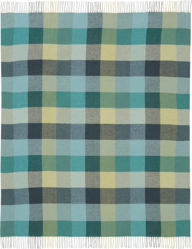 Coperta Plaid Biederlack Verde 130x170 cm | Arredo Casa Moderno