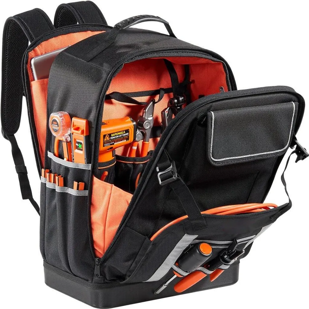 Sacoche à outils Backpack grand volume imperméable avec base rigide - 12